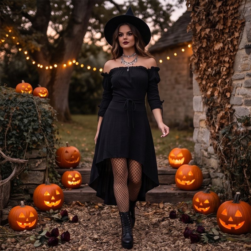 Women’s Gothic Vampire Costume Dress Strapless Renaissance Halloween Cosplay L