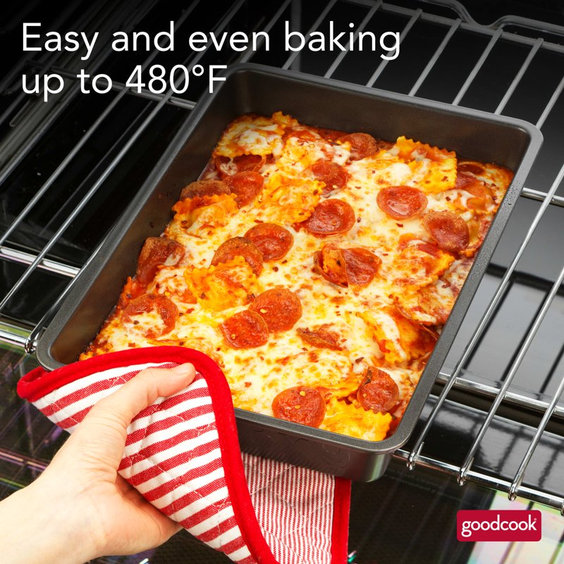 Nonstick Carbon Steel Baking Pan 3-Pack - 9" x 13" Gray