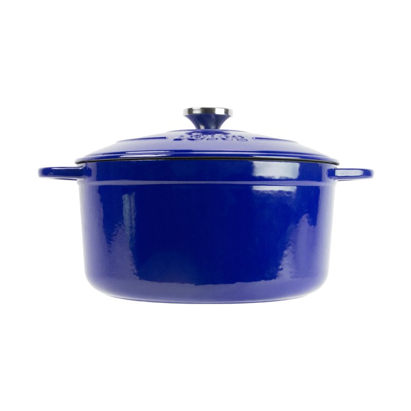 Enameled Cast Iron Dutch Oven 5.5qt - Indigo Blue