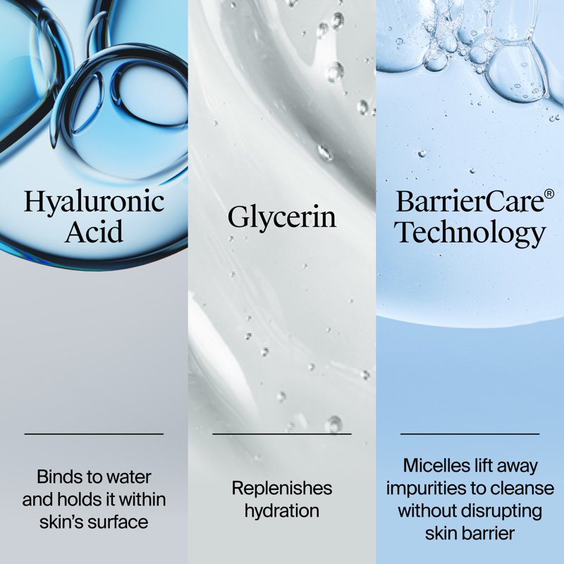 Hydrating Gel Facial Cleanser with Hyaluronic Acid - Fragrance-Free 16 oz