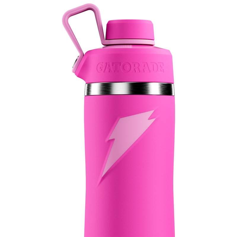 22 oz Stainless Steel Water Bottle with Twist Cap - Pink
