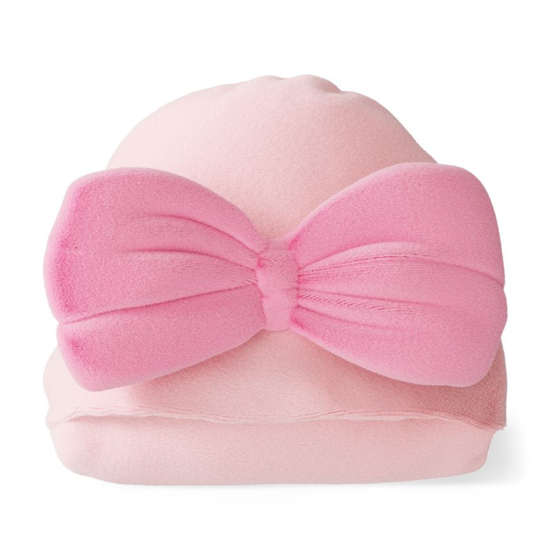 Kids Hooded Plush Throw Blanket with Bows - Pink Dino, 50x40 Inches - Cozy & Soft