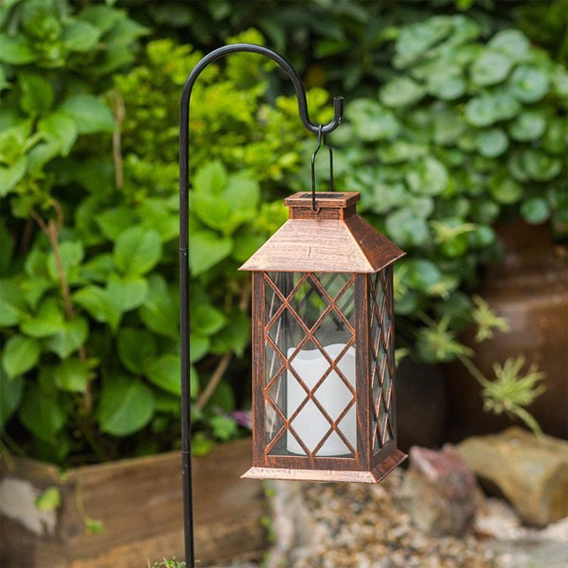 Outdoor Solar Hanging Lantern - Metal Decor Garden Light for Patio & Yard, Waterproof IP55