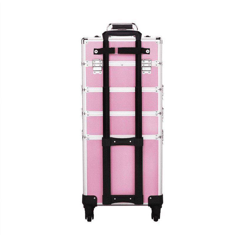 Professional Aluminum Makeup Case with Wheels - Multiple Colors