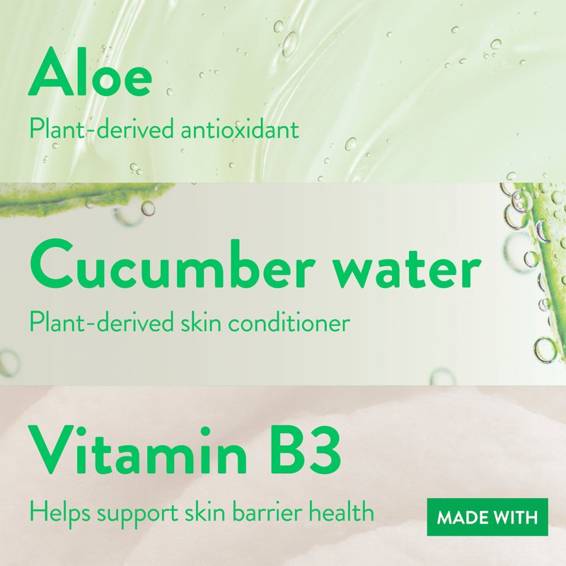 Gentle Facial Cleanser for Sensitive Skin with Vitamin B3 and Aloe, 12.5oz