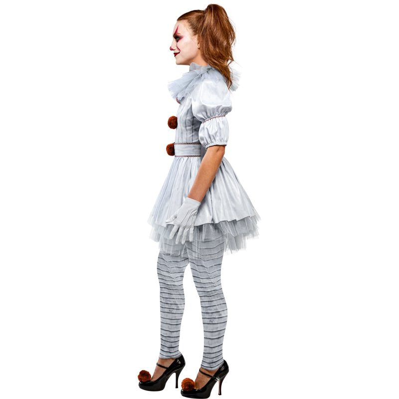 Adult Pennywise Costume for Women - Medium (Size 8-10) - It Horror Character - Rubies