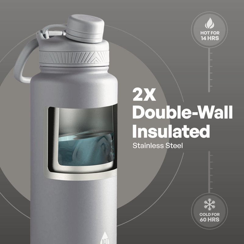 Stainless Steel Ranger Water Bottle 40oz - Gray Blue