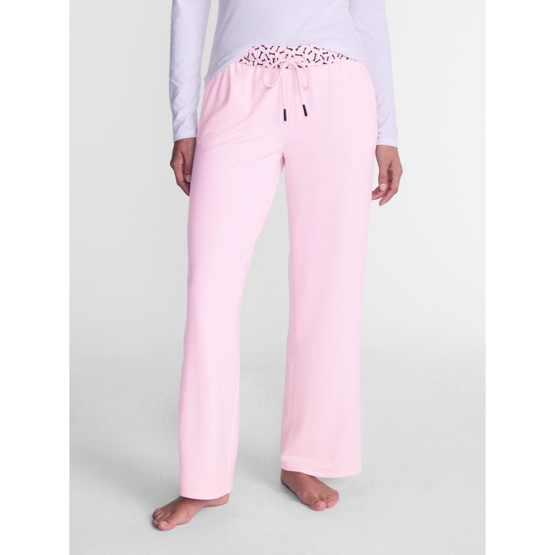 Pink Halloween French Terry Lounge Pants with Foldover Waistband - XS-3X