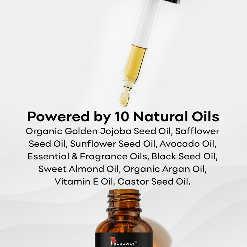 Natural Leave-in Hair & Beard Oil - Leather & Sandalwood, 2 oz