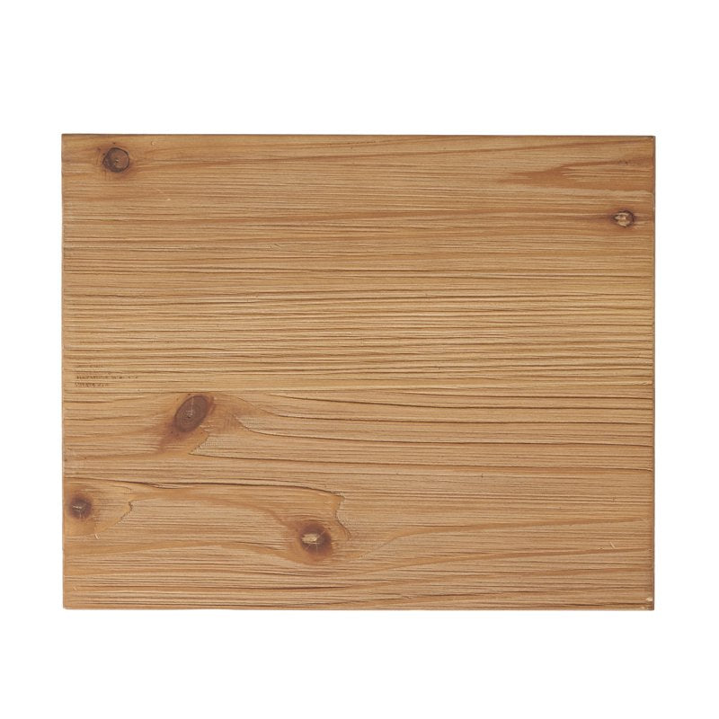 Outdoor Firwood Accent Table - Versatile C-Shape Design