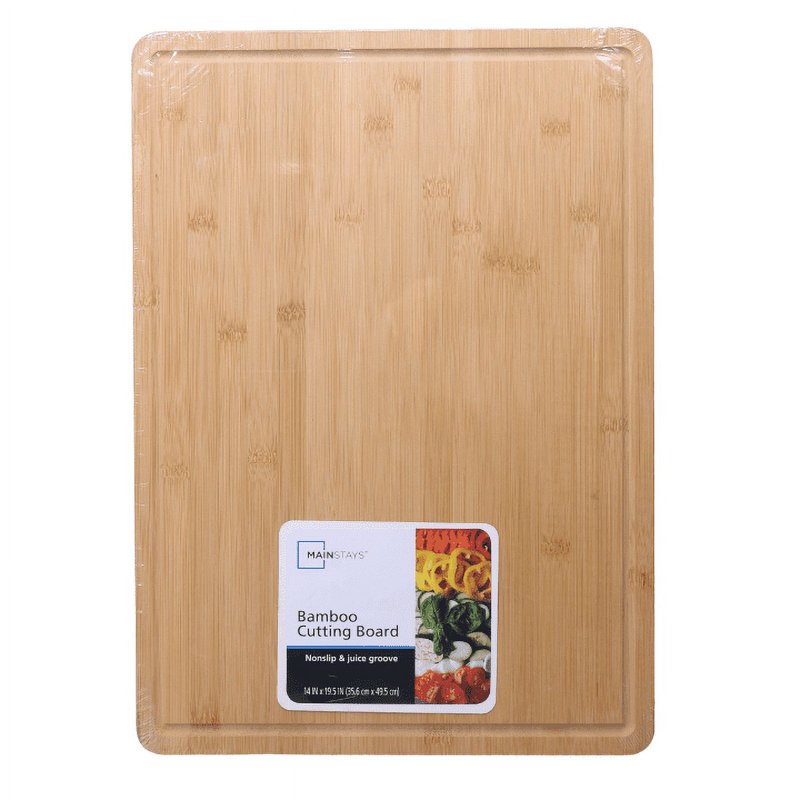 Extra Large Non-Slip Bamboo Cutting Board - 14" x 19.5" with Juice Groove