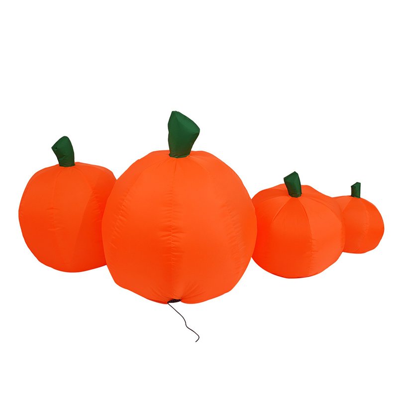 Halloween Inflatable Pumpkin Decor Set - 2.2m Tall, 7 Pieces - Variation B