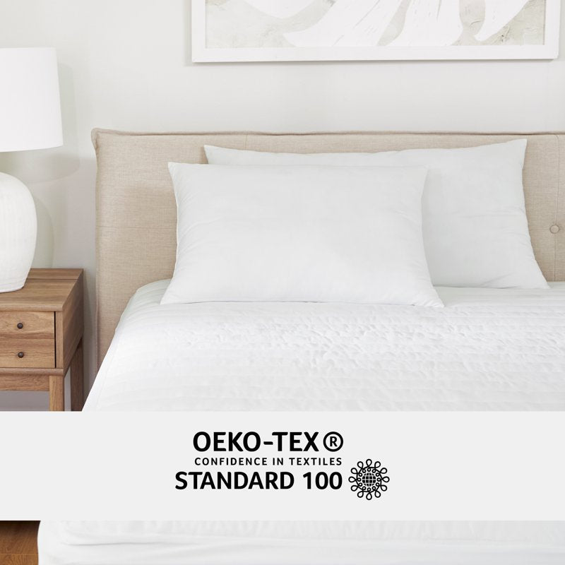 King Plush Bed Pillow Set - 2-Pack Hypoallergenic Microfiber Support