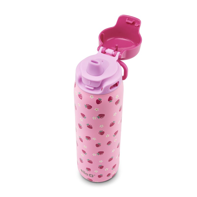 22oz Stainless Steel QuickFill Water Bottle - Berry Cute