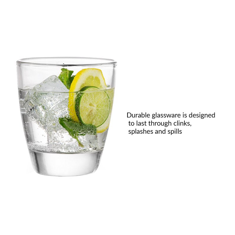 12.5 oz Drinking Glasses Set - 3 Pack of 4 Clear Glasses