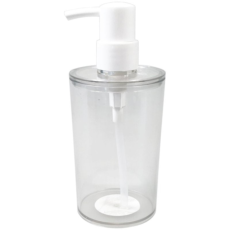 Mainstays Clear Plastic Liquid Soap Dispenser 3 Pack, 10 oz