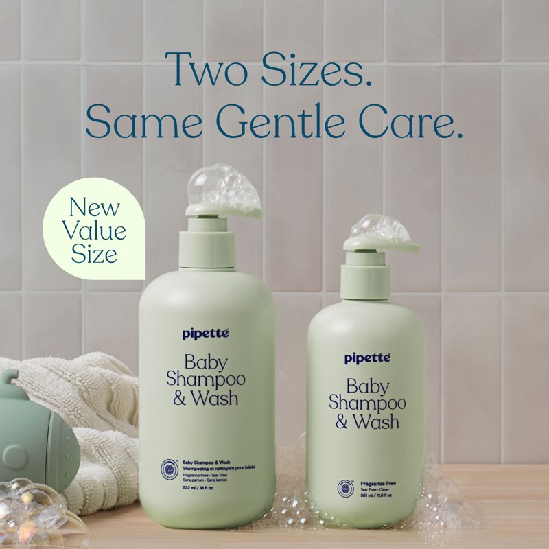 Fragrance-Free Baby Shampoo & Wash - 18 oz, Hypoallergenic & Moisturizing