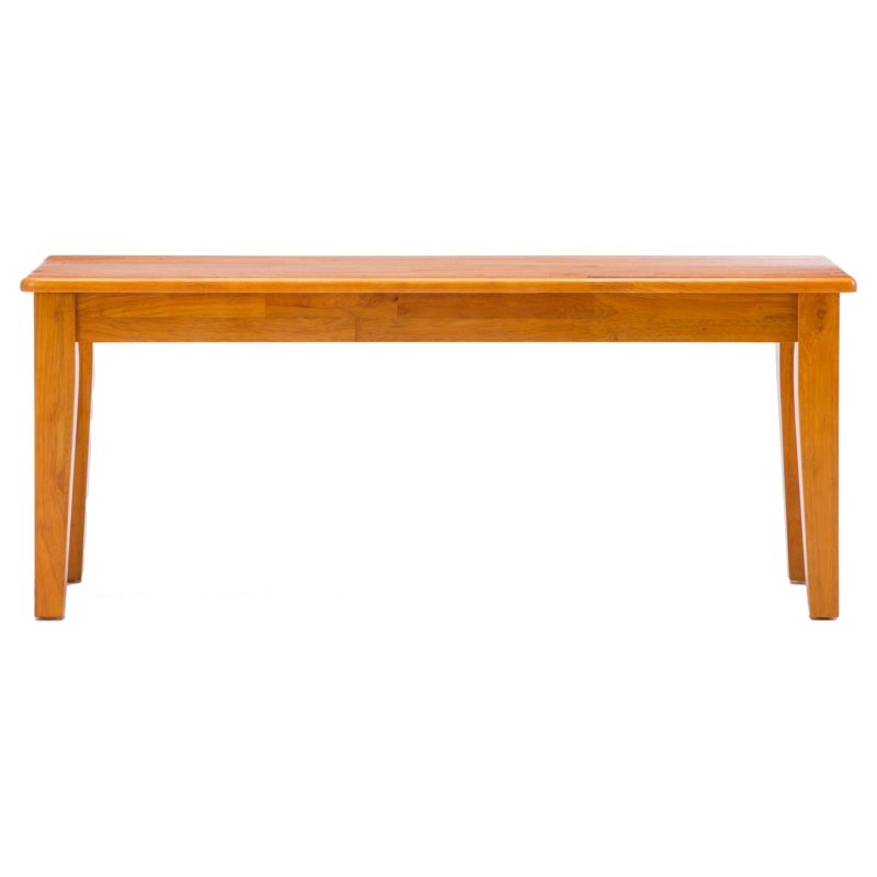Shaker Dining Bench - Eco-Friendly Rubberwood, Oak Finish