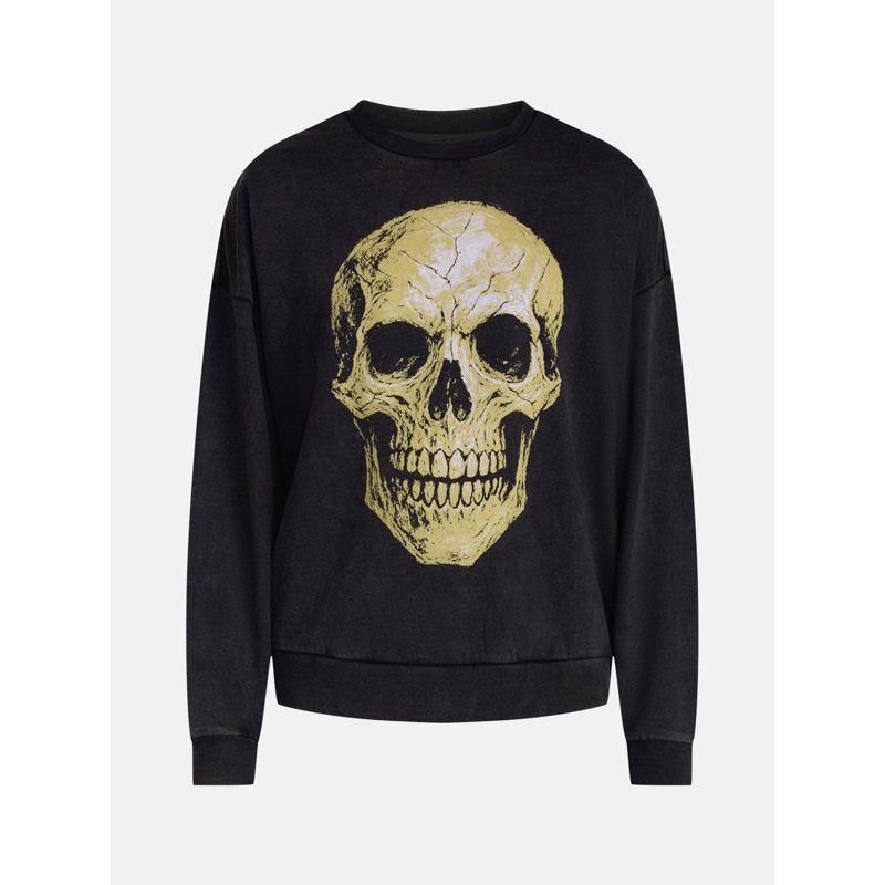 Men's Halloween Web Geometry Graphic Long Sleeve Sweatshirt - Black Soot M Variation