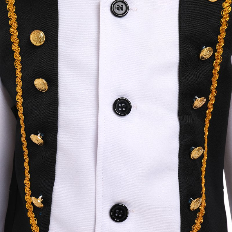 Kids Boy Halloween Prince Charming Costume - Black, 7-8 Years