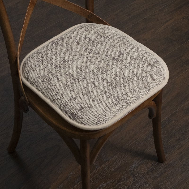 Memory Foam No Slip Chair Pad Cushion 2-Pack - Off-White
