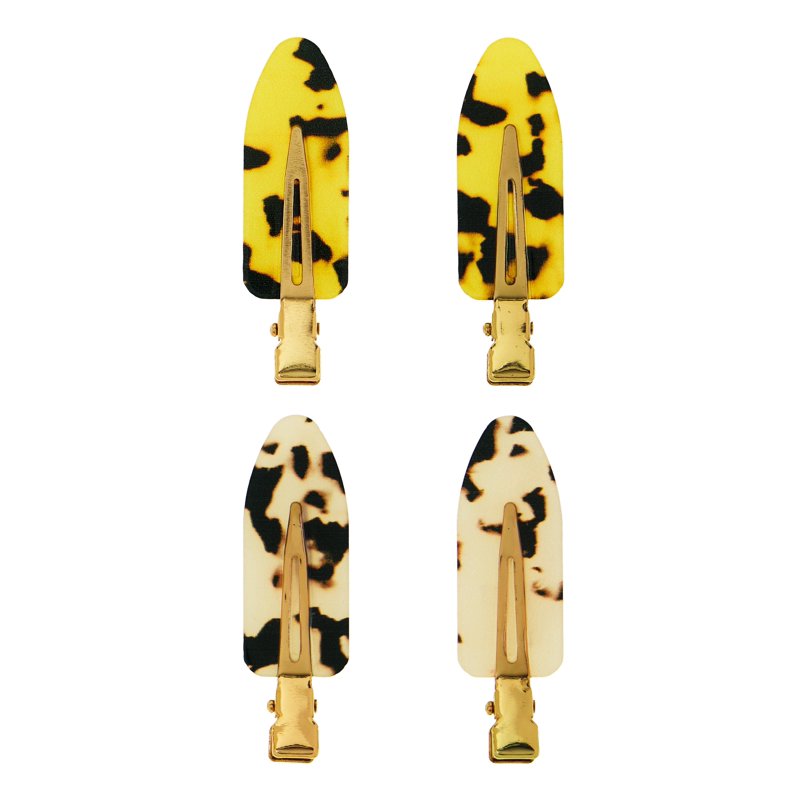 4-Piece Decorative Metal Hair Clip Set for Styling