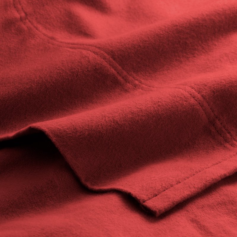Bare Home 100% Cotton Flannel Deep Pocket 4-Piece Sheet Set with 2