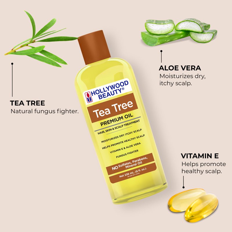 Tea Tree Oil for Hair, Scalp & Skin - 8 fl oz Moisturizer