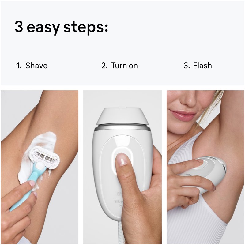 IPL Hair Removal Device for Home Use - Permanent Hair Reduction