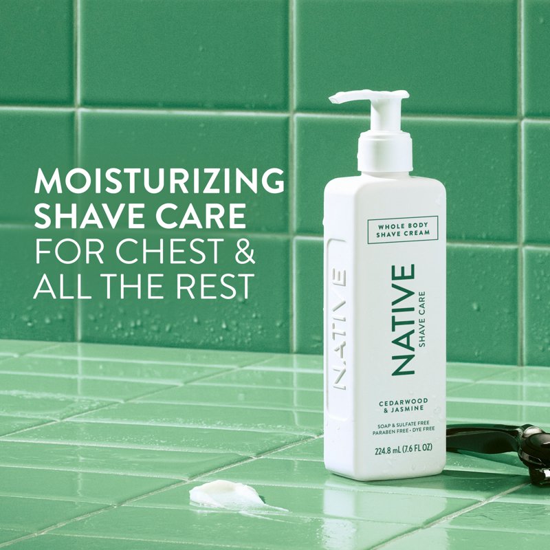 Whole Body Shave Cream with Cedarwood & Jasmine - 7.6 fl oz