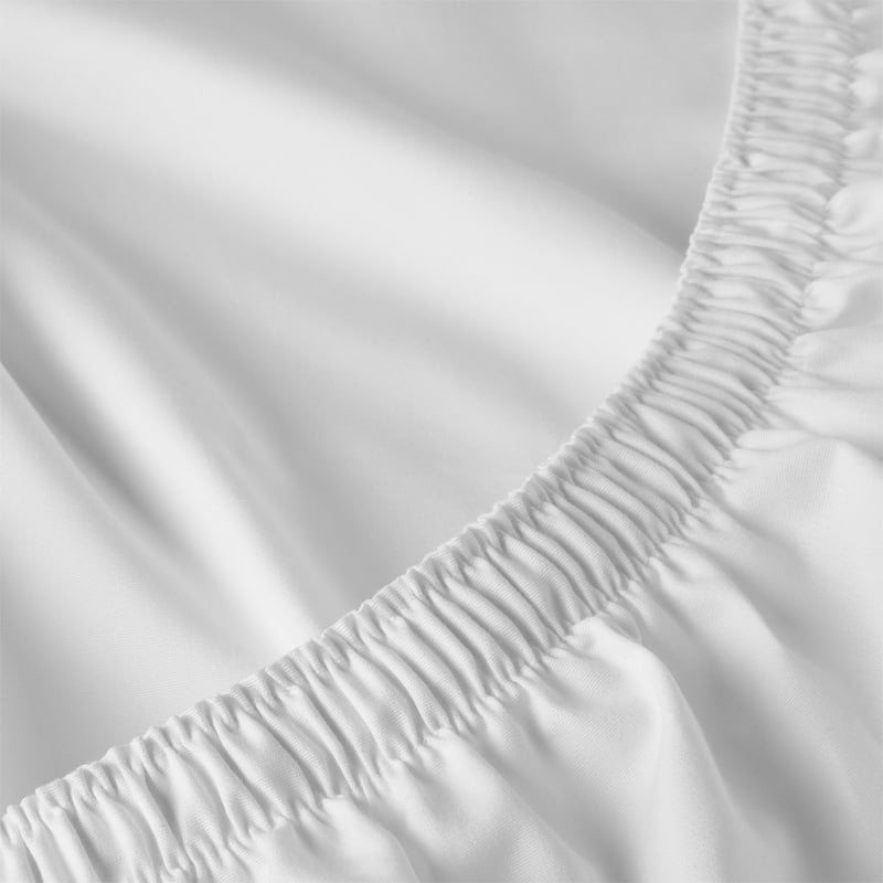 Hotel Style 4-Piece 300TC Pima Cotton Percale Bed Sheet Set - Full Gypsum/Platinum Silver Variation
