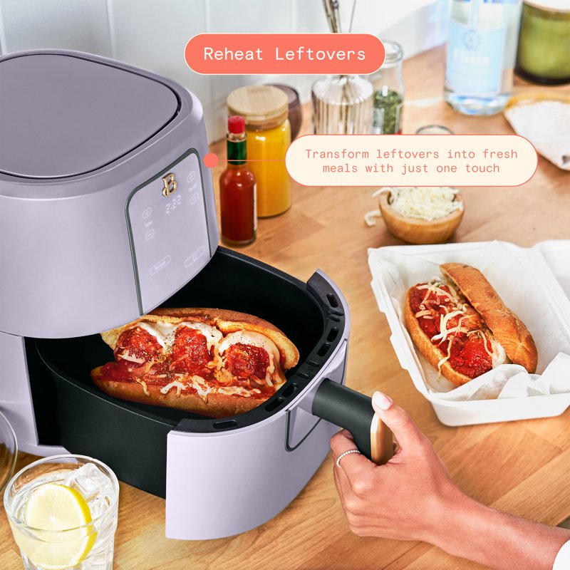 3 Qt Digital Air Fryer with TurboCrisp Technology - Lavender