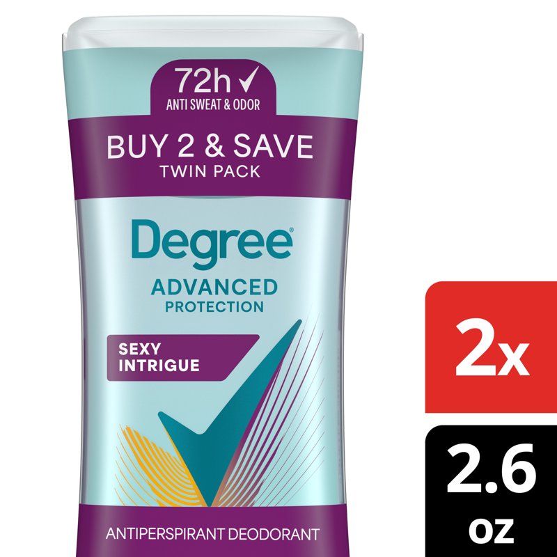 Antiperspirant Deodorant for Women, 72-Hour Protection - 2.6 oz Twin Pack