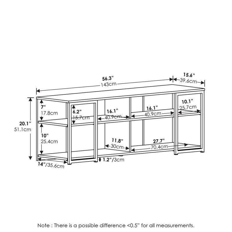 Modern Living TV Stand for TVs up to 65 Inch - Americano/Black