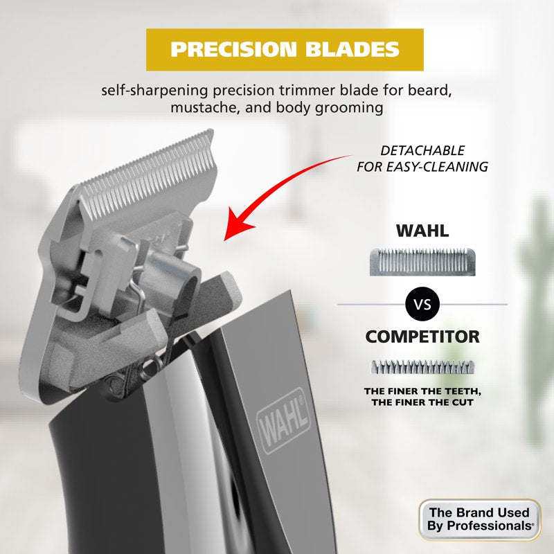 Lithium Beard Trimmer with USB Charging for Men - 19 Lengths