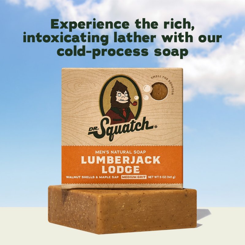 Natural Cold Process Mens Bar Soap - Lumberjack Lodge Scent