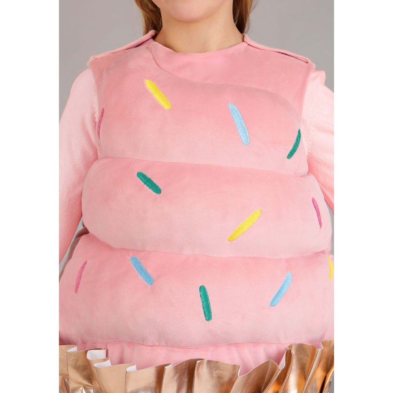 Girls Pink Cupcake Costume Small/Medium - Food Costume for Kids