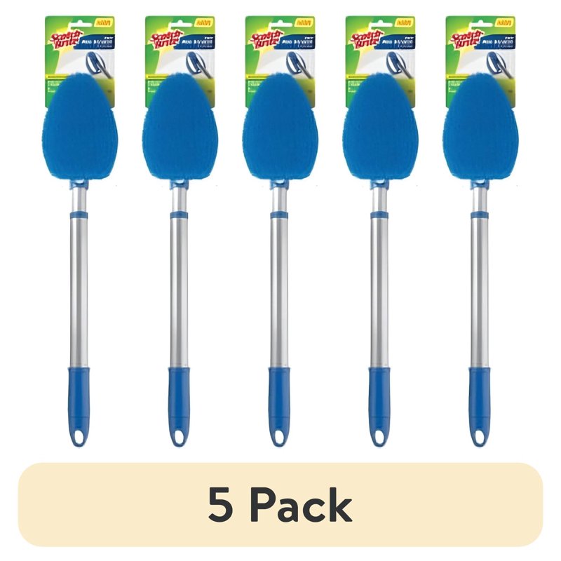 (5 Pack) Bath Scrubber for Soap Scum & Water Spots - Non-Scratch, Long-Lasting Cleaning Tool