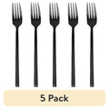 Black Stainless Steel Salad Forks - 5 Pack