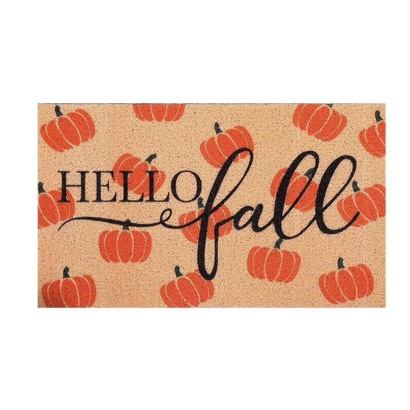 Halloween Thanksgiving Orange Doormat - Fall Absorbent & Non-Slip Rug, 23.62x15.74in - Holiday Decor, MPOISVA
