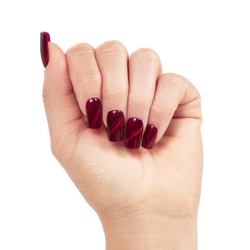 Magnetic Cat-Eye Gel Nail Polish - Purple - 0.5 fl oz with Magnet Tool