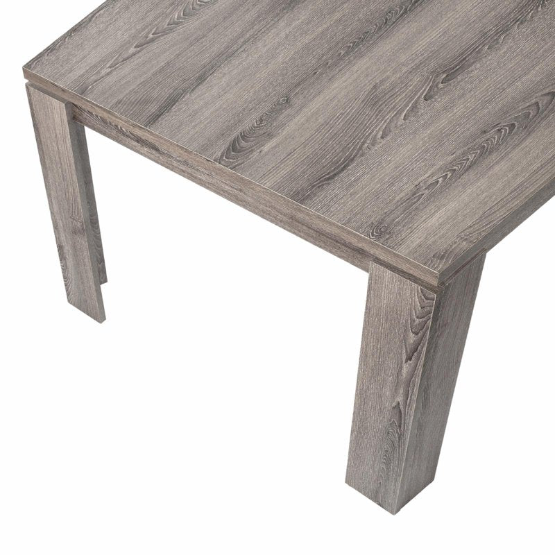 47.25" White Wood Dining Table - Contemporary Farmhouse Style