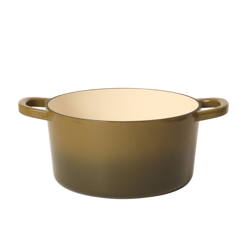 5-Quart Cast Iron Dutch Oven with Lid - Gradient Sage Green