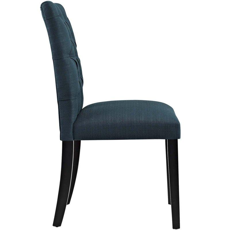 Duchess Modern Fabric Dining Chair Set - Azure Blue, 2 Pack