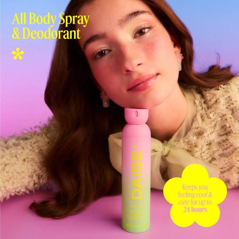All-Over Body Spray & Deodorant - Raspberry & Mint - 3.5 oz