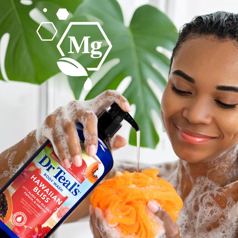 Hawaiian Bliss Body Wash with Epsom Salt, Shea Butter, Aloe & Vitamin E