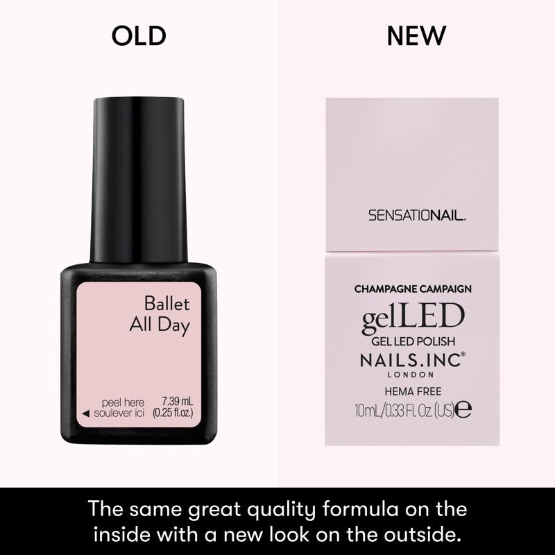 GelLED Long-Lasting Gel Nail Polish - Multiple Shades, 0.33 fl oz
