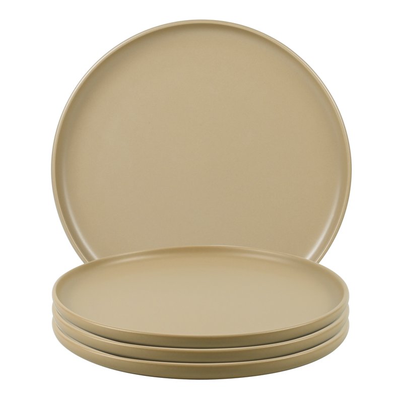 Brown Matte Stoneware Dinner Plate - 10.39 Inch