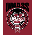 University of Massachusetts NCAA Apex Silk Touch Sherpa Throw 50x60 Inches - Officially Licensed