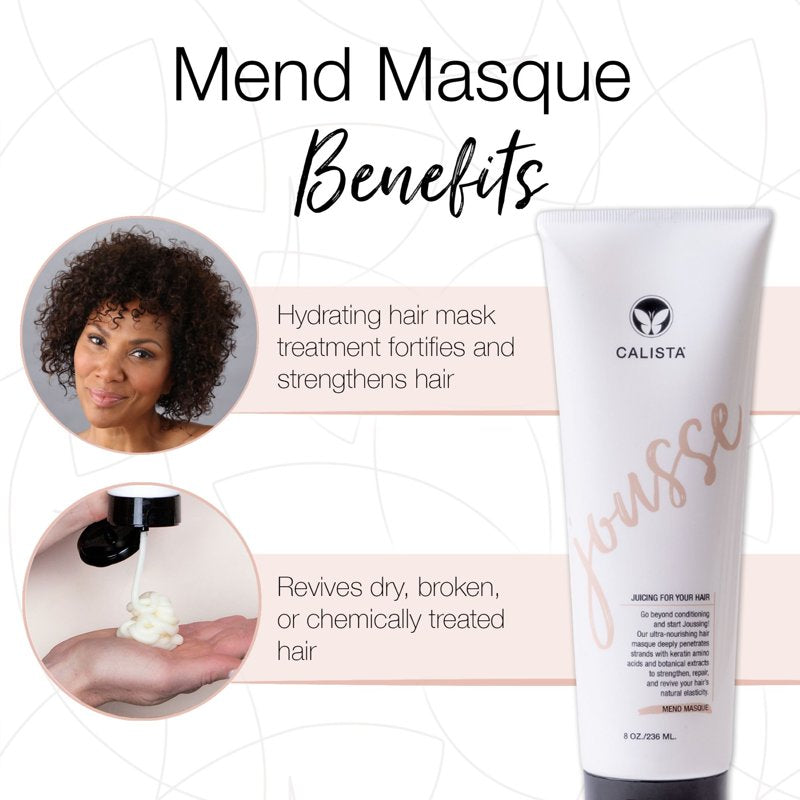 Hydrating Hair Mask - Jousse Mend, 8 oz - Revives & Nourishes